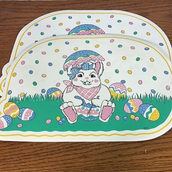 Vintage Easter placemats set 7, 4 different pics - Picture 5 of 5